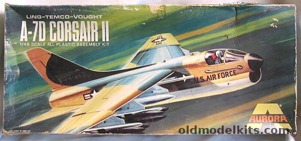 Aurora 1/48 A-7D Corsair II, 395 plastic model kit